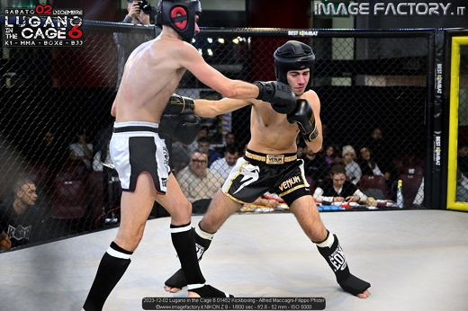 2023-12-02 Lugano in the Cage 6 01452 Kickboxing - Alfred Maccagni-Filippo Pfister